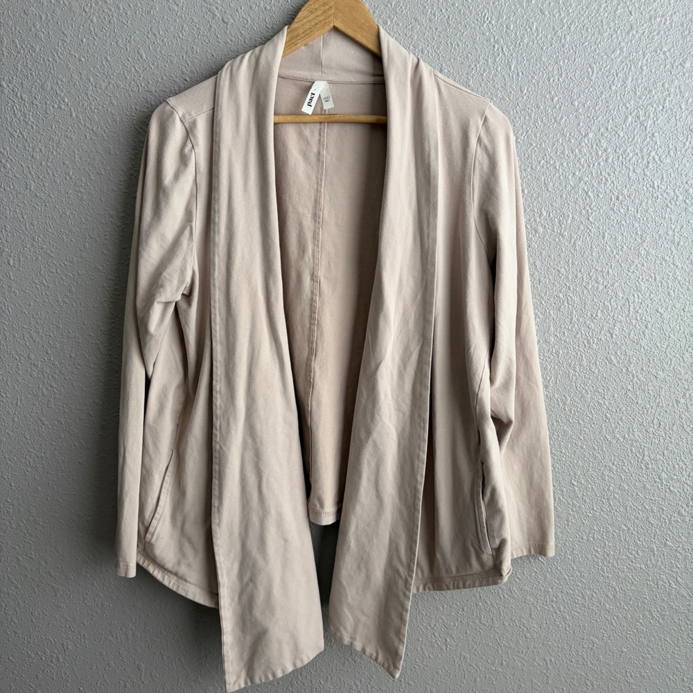 Pact Cream Airplane Wrap Organic Cotton Open Cardigan XL - Picture 2 of 7